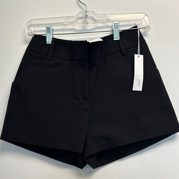 DREW Black High Waist Tailored Shorts - Picture 1 of 4